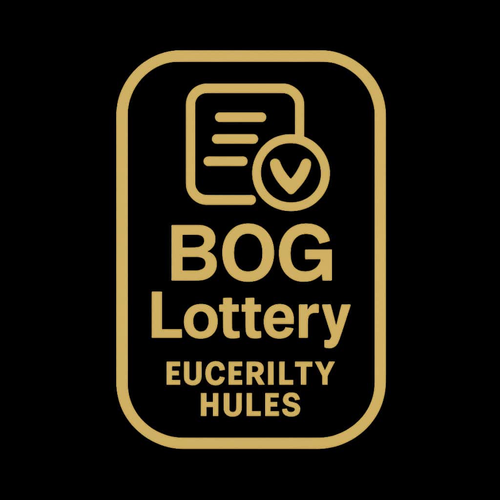 A simple badge indicating the eligibility rules for the BDG Lottery.