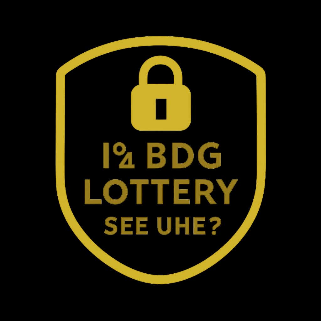 A professional badge representing the security of BDG Lottery.