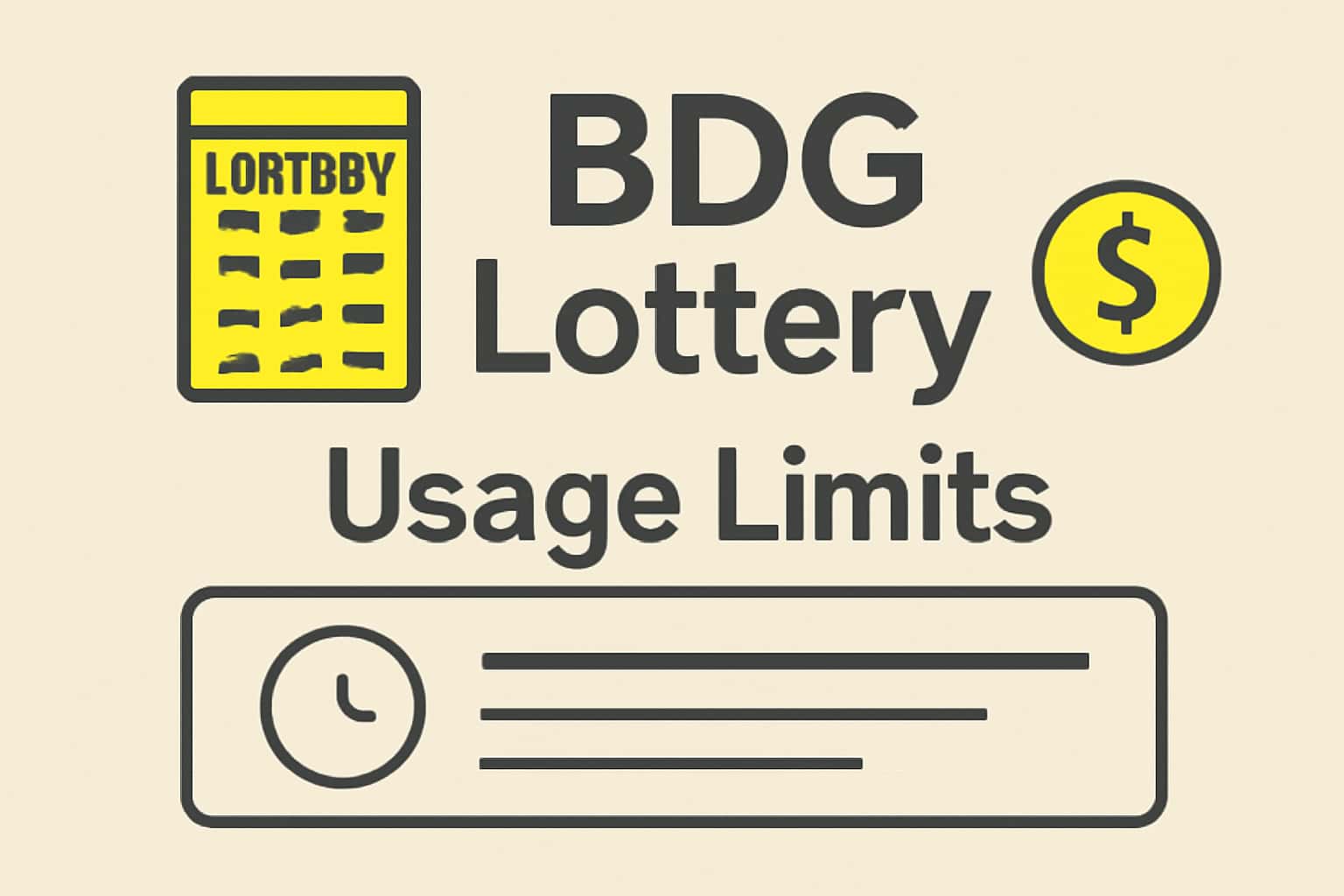 An informative scene depicting Usage Limits in BDG Lottery with a futuristic design.