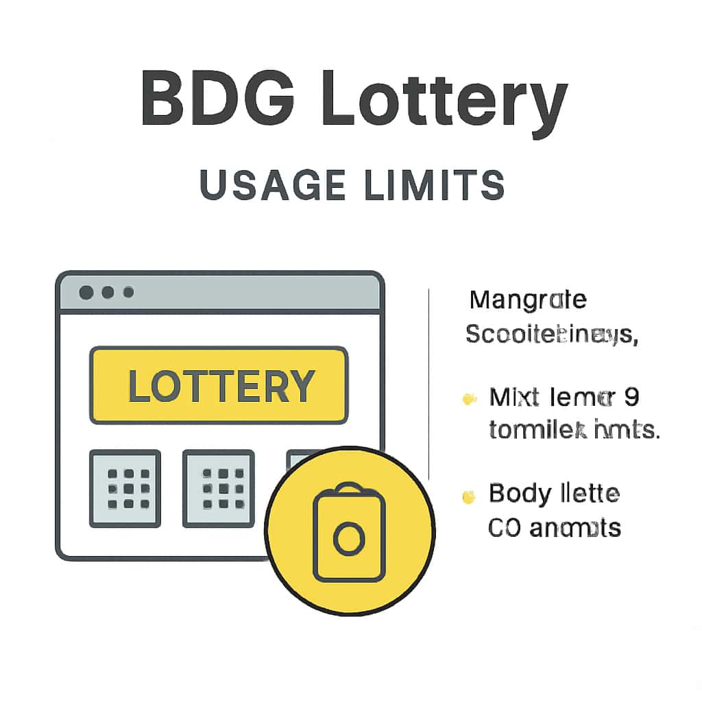 An educational illustration on Usage Limits in BDG Lottery.