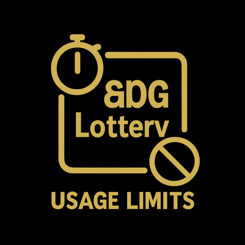 An icon illustrating the concept of Usage Limits in BDG Lottery.