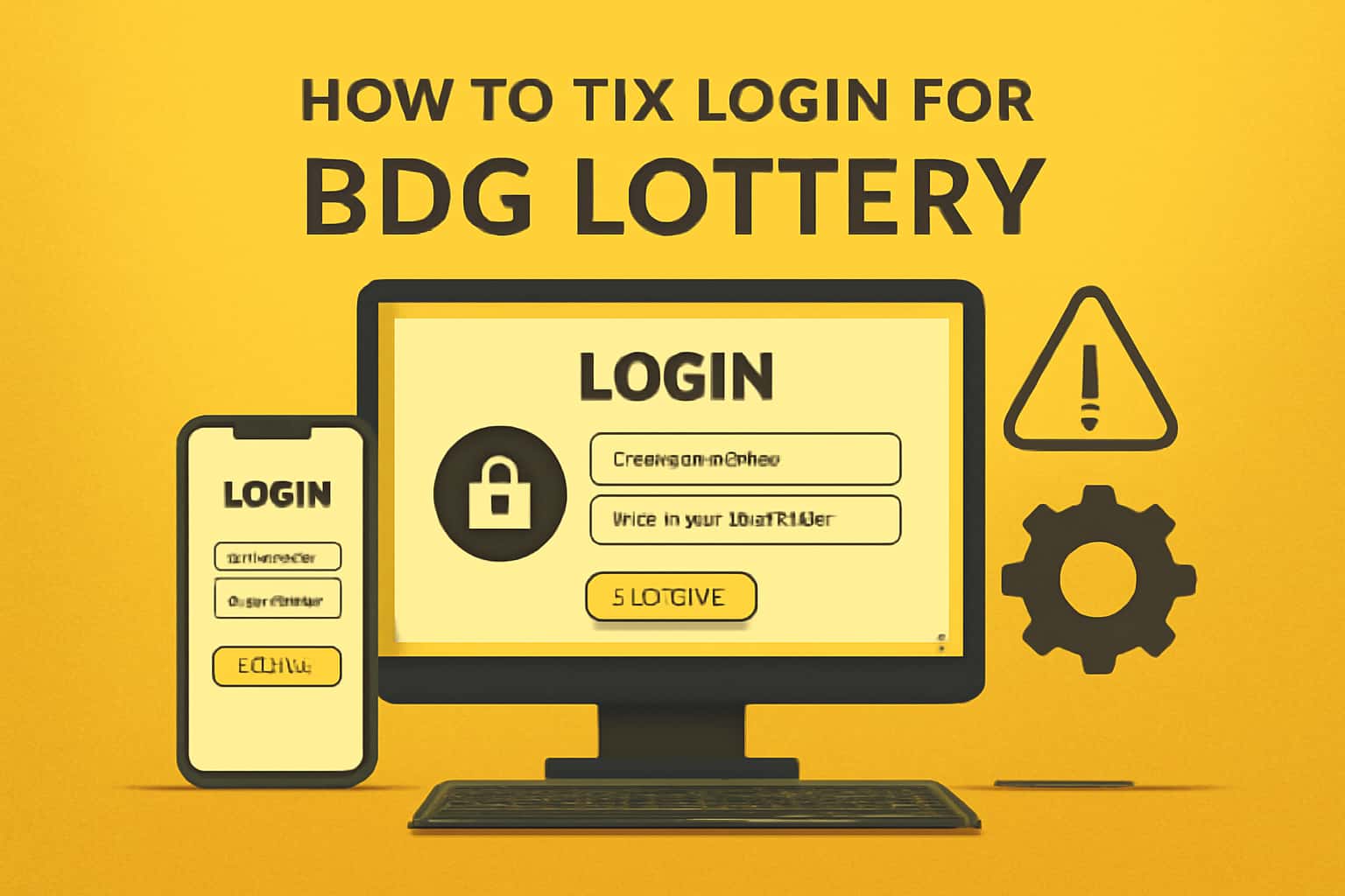 A visual representation illustrating support and guidance for resolving login issues for BDG Lottery.