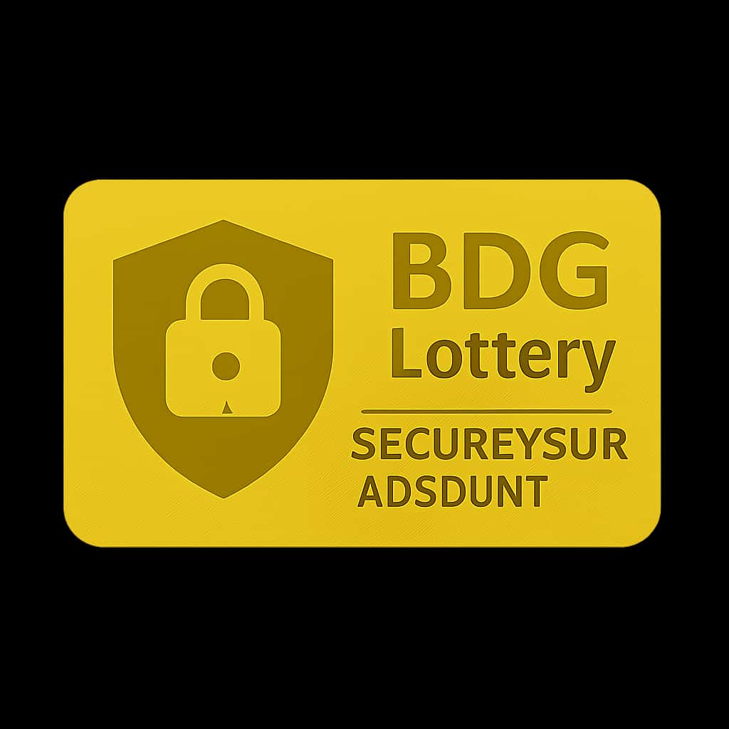 A simple badge symbolizing account security and support for BDG Lottery.